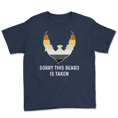 Sorry This Beard is Taken Bear Brotherhood Flag Funny Gay product - Navy