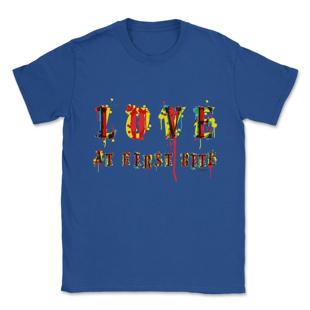 Love at First Bite Unisex T-Shirt - Royal Blue