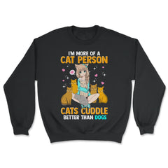 Cat Person Anime Gift product - Unisex Sweatshirt - Black