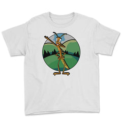 Dabbing Stick Bug Funny Insect Dancing Humor Gift design Youth Tee - White