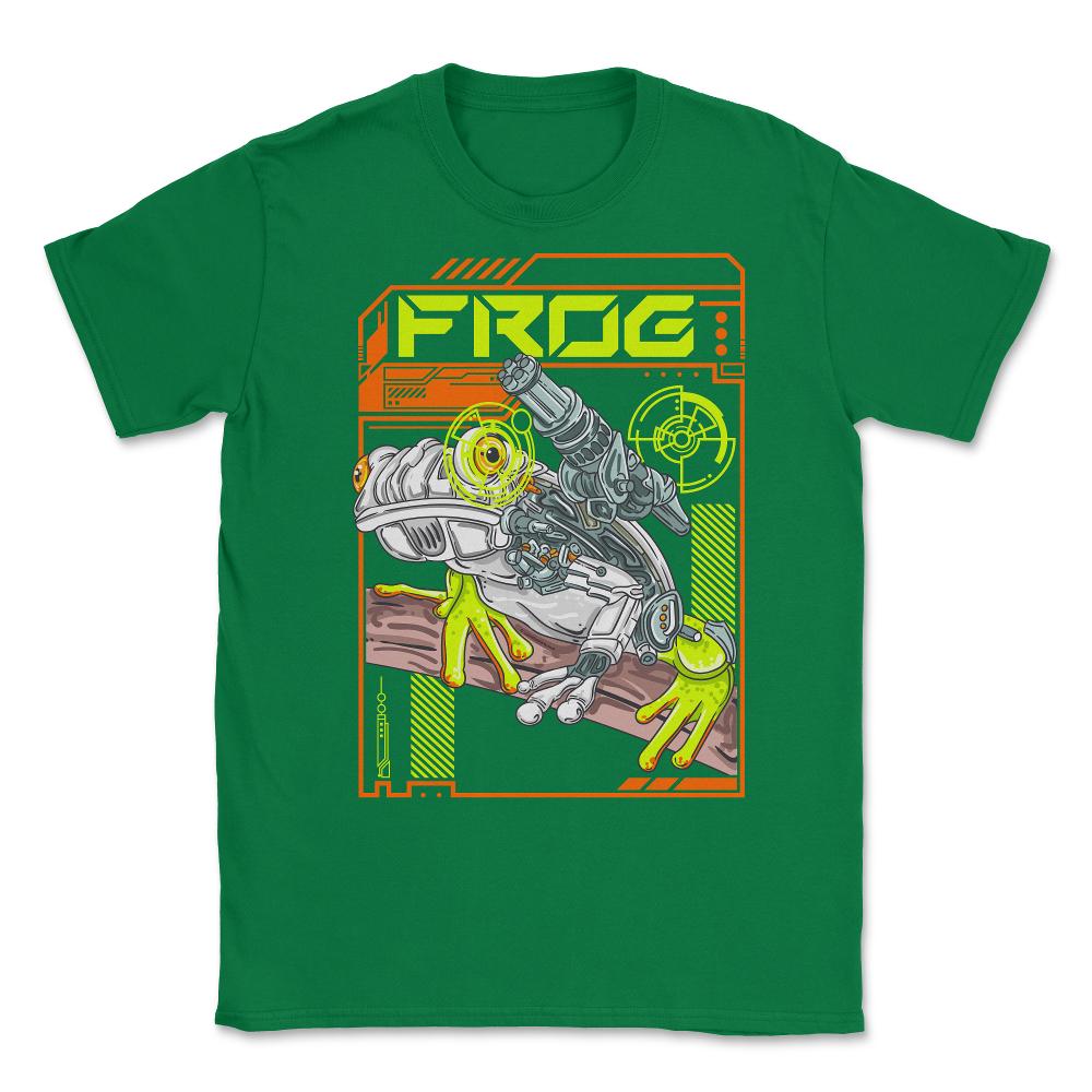 Frog Robotic Pet Mechanical Animal Frog Pet design Unisex T-Shirt - Green