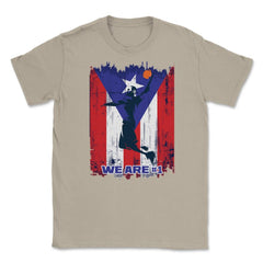 106.	Puerto Rico Flag Basketball Jump We are #1 T Shirt Gifts Shirt - Cream