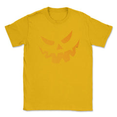 Grinning Pumpkin Funny Halloween costume T-Shirt Unisex T-Shirt - Gold