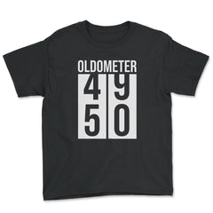 Funny 50th Birthday Oldometer 50 Years Old Fifty Humor product - Youth Tee - Black