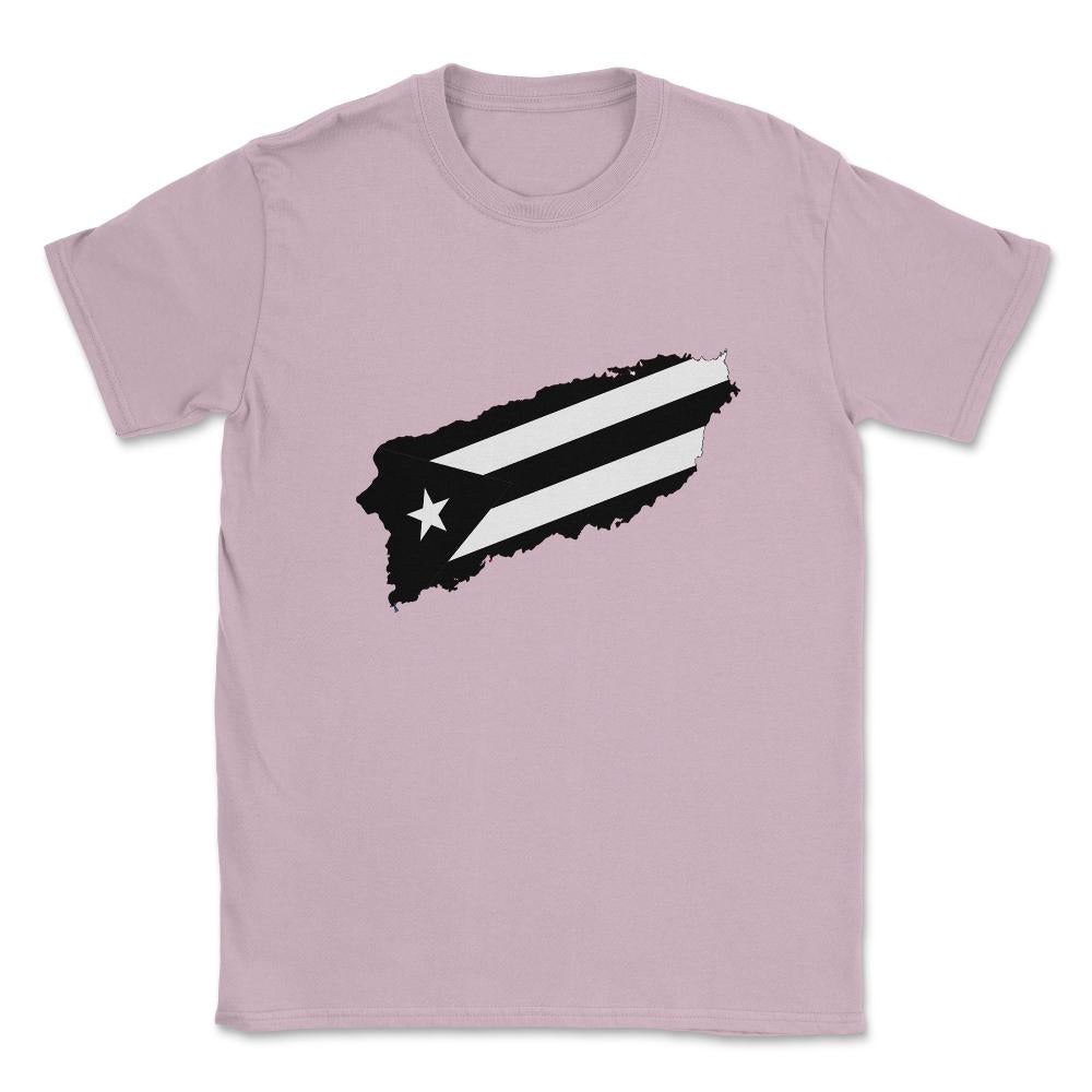 Puerto Rico Black Flag Resiste Boricua by ASJ product Unisex T-Shirt - Light Pink