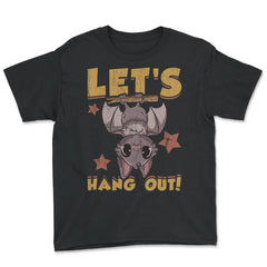 Let’s Hang Out! Cute Kawaii Bat Halloween Grunge Design design Youth - Black