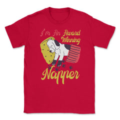 I’m An Award-Winning Napper Funny Kawaii Puppy product Unisex T-Shirt - Red