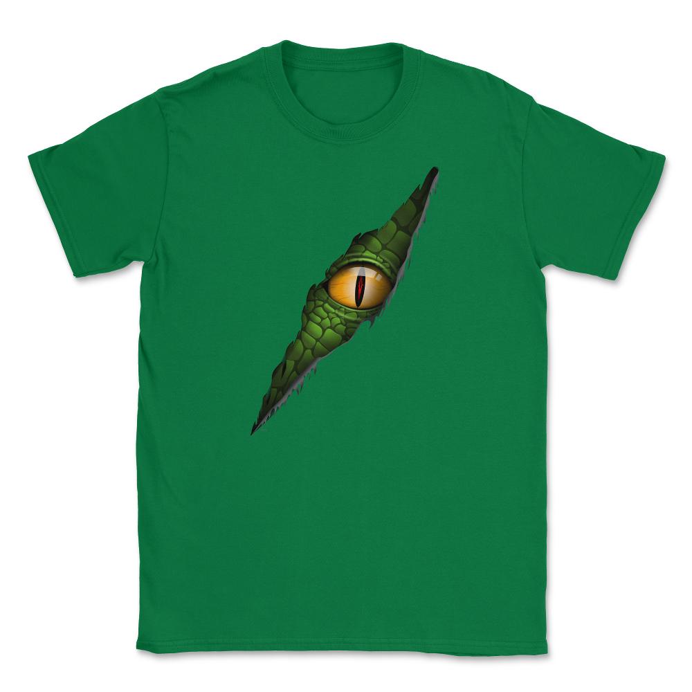 Dinosaur Eye Ragged Halloween T Shirts & Gifts Unisex T-Shirt - Green