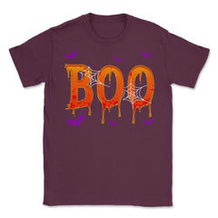Boo Bees Halloween Ghost Bees Characters Funny Unisex T-Shirt - Maroon