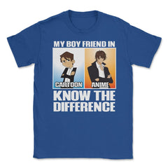 Is Not Cartoons Its Anime Know the Difference Meme graphic Unisex - Royal Blue