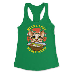 Miso Happy Right Meow Japanese Aesthetic Sphynx Cat Pun product - Kelly Green