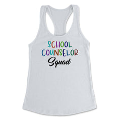Funny School Counselor Squad Colorful Coworker Counselors design - White