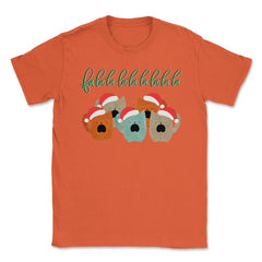 Fa la la la la la! Christmas Song Letters Funny T-Shirt Tee Gift - Orange