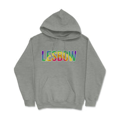 Lesbow Rainbow Word Gay Pride Month 2 t-shirt Shirt Tee Gift Hoodie - Grey Heather