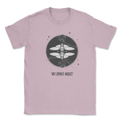 Cicada is My Spirit Insect Esoteric Theme Meme print Unisex T-Shirt - Light Pink