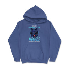 You can throw me to the Wolves Halloween Hoodie - Royal Blue