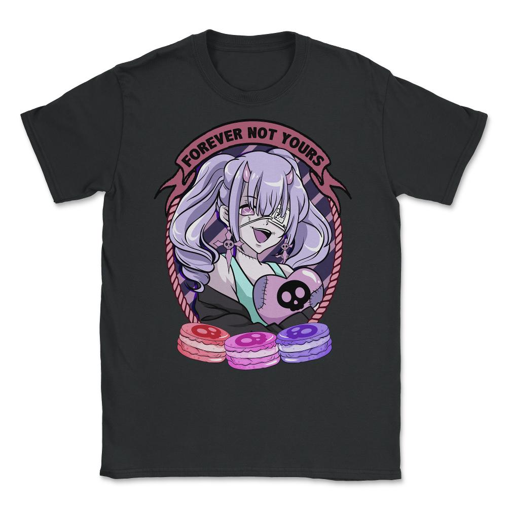 Kawaii Pastel Goth Witchcraft Anime Girl product Unisex T-Shirt - Black