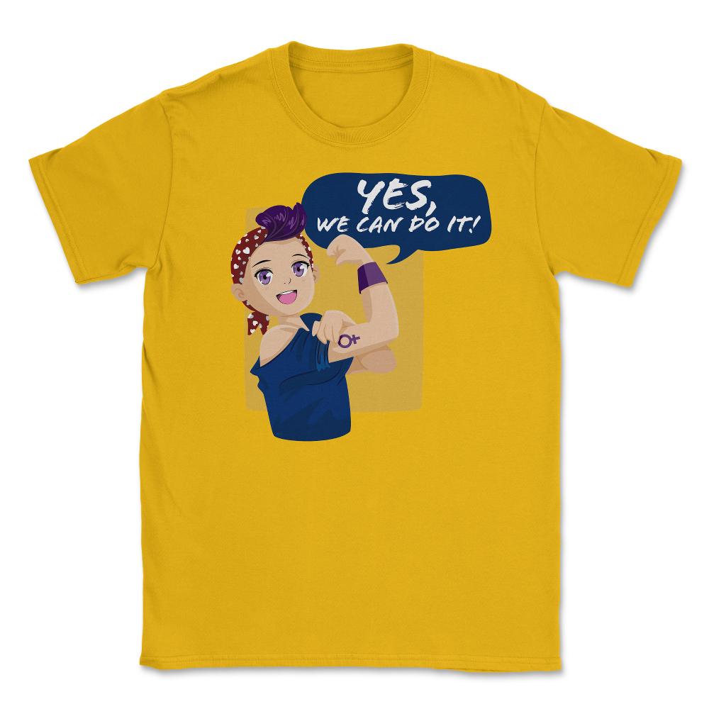 Yes, we can do it! Anime Teen Unisex T-Shirt - Gold