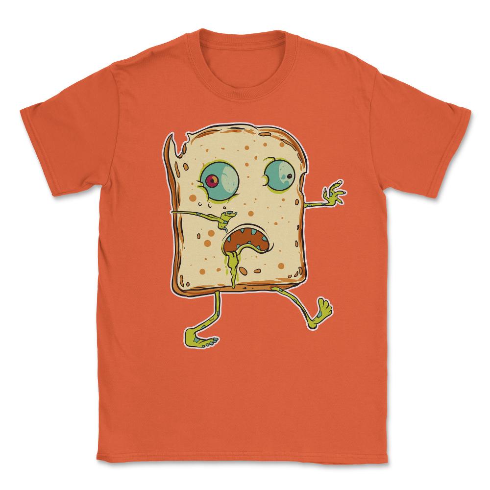 Zombie Bread Funny Halloween Character Trick'Treat Unisex T-Shirt - Orange