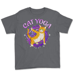 Cat Yoga Funny Kitten in Yoga Pose Design for Kitty Lovers product - Smoke Grey