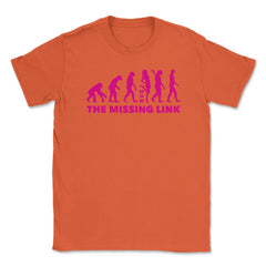 Mom, The Missing Link Unisex T-Shirt - Orange