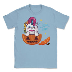 Magical Night! Halloween Unicorn Shirt Gifts Unisex T-Shirt - Light Blue