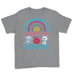 Welcome Back To School First Day of School Teachers & Kids print - Grey Heather