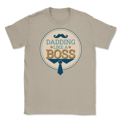 Dadding like a Boss Funny Colorful Text Quote & Grunge print Unisex - Cream