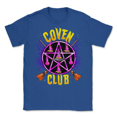 Coven Club for Witches Witchcraft Occult Pentagram Unisex T-Shirt - Royal Blue