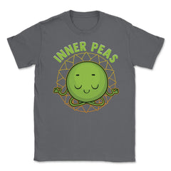 Inner Peas Funny Inner Peace Foodie Pun Meme design Unisex T-Shirt - Smoke Grey