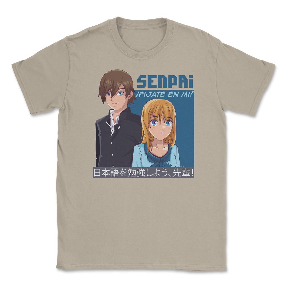 Senpai, ¡Fíjate en mí! Anime Unisex T-Shirt - Cream