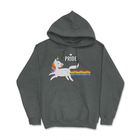 Rainbow Unicorn Gay Pride Month t-shirt Shirt Tee Gift Hoodie - Dark Grey Heather