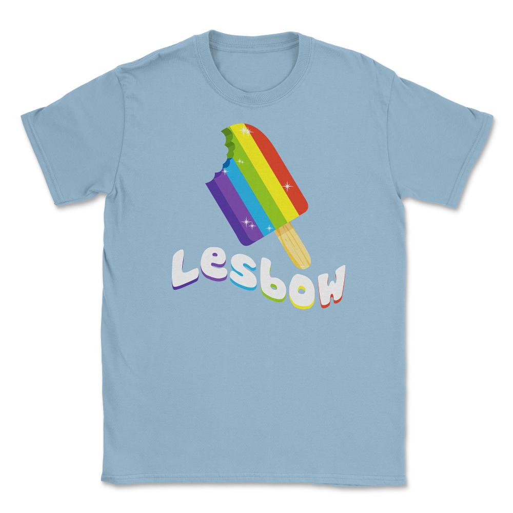 Lesbow Rainbow Ice cream Gay Pride Month t-shirt Shirt Tee Gift - Light Blue