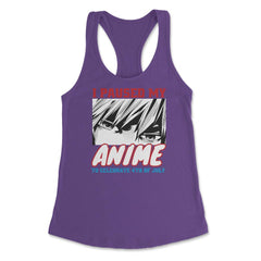 I Paused My Anime To Celebrate 4th of July Funny print Women's - Purple