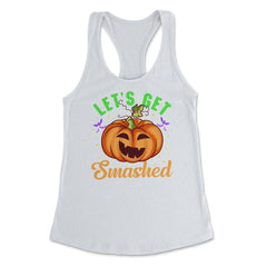 Halloween Costume Let’s Get Smashed Pumpkin for Him graphic Women's - White