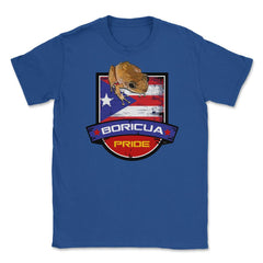 Boricua Pride Coqui & Puerto Rico Flag T-Shirt  & Gifts Unisex T-Shirt - Royal Blue
