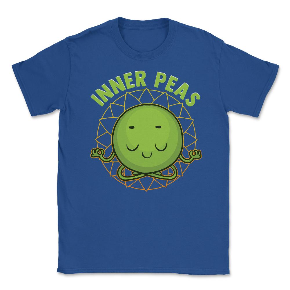 Inner Peas Funny Inner Peace Foodie Pun Meme design Unisex T-Shirt - Royal Blue