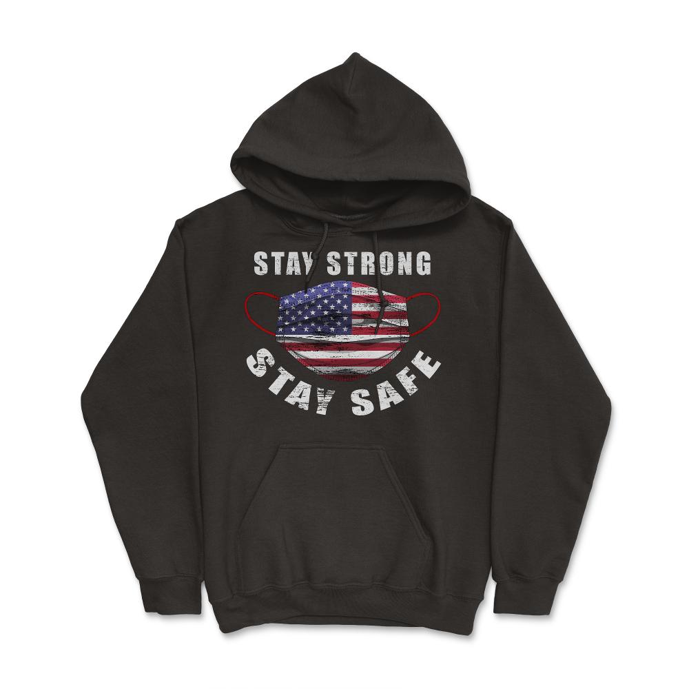 Stay Strong Stay Safe US Flag Mask Solidarity Awareness Gift print - Black