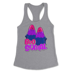 Boo Sexual Bisexual Ghost Pair Pun for Halloween print Women's - Heather Grey