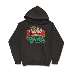Pet Lovers Felíz Navidad Funny T-Shirt Tee Gift Hoodie - Black