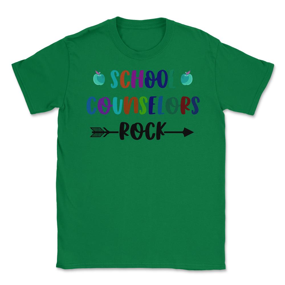 Funny School Counselors Rock Trendy Counselor Appreciation product - Green