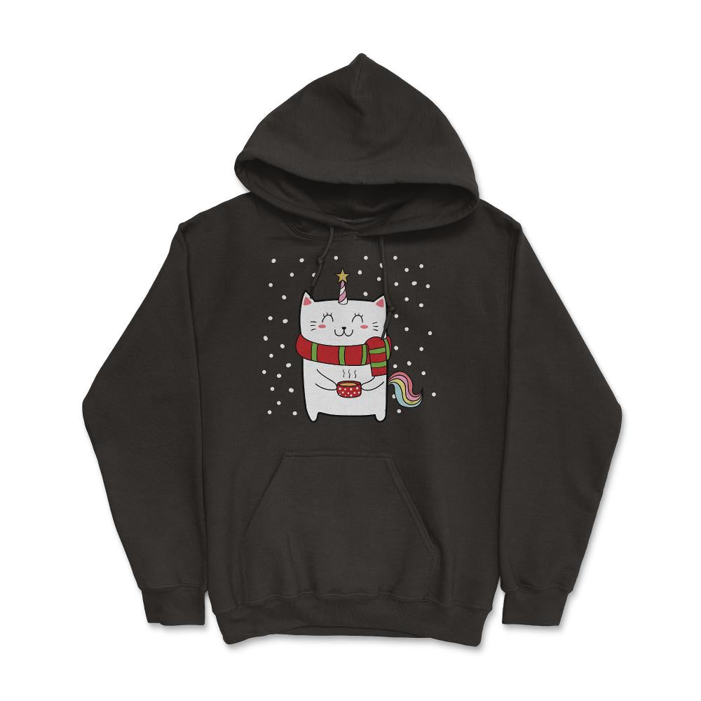 Christmas Caticorn design Novelty Gift products Tee - Hoodie - Black