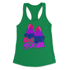 Boo Sexual Bisexual Ghost Pair Pun for Halloween print Women's - Kelly Green