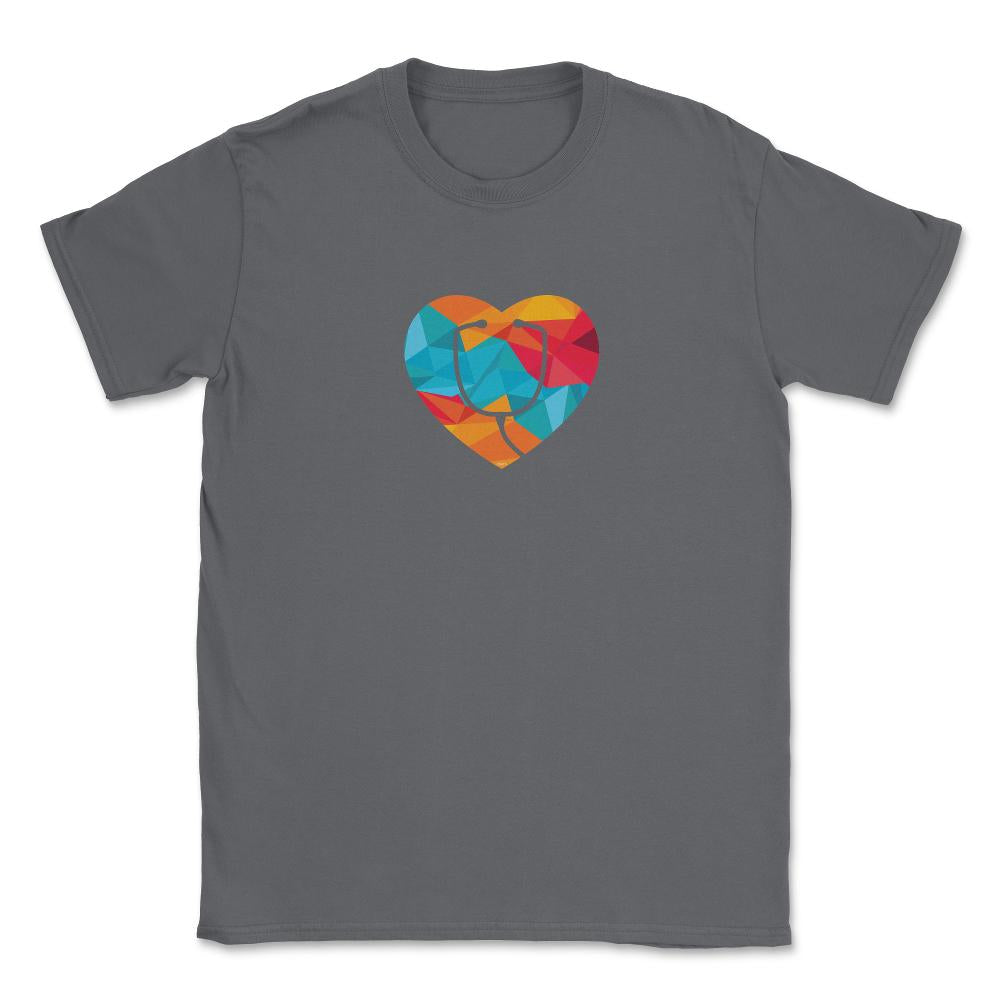 Nurse at Heart T-Shirt Nursing Shirt Gift Unisex T-Shirt - Smoke Grey