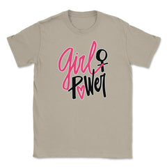 Girl Power Female Symbol T-Shirt Feminism Shirt Top Tee Gift  Unisex - Cream