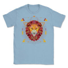 Lion Polygonal Art Leo Zodiac Sign & Lion Lovers product Unisex - Light Blue