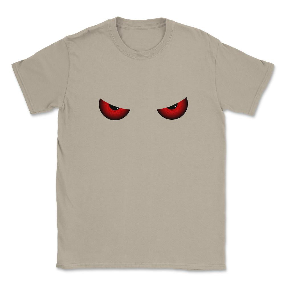 Evil Red Scary Eyes Halloween T Shirts & Gifts Unisex T-Shirt - Cream