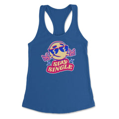 Stay Single Funny Anti-Valentines Day Smiley Icon product Women's - Royal