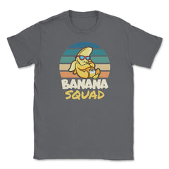 Banana Squad Lovers Funny Banana Fruit Lover Cute graphic Unisex - Smoke Grey