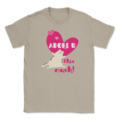 Adore U this much! Cat t-shirt Unisex T-Shirt - Cream